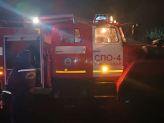 Ликвидация пожара частного дома в хуторе Ленина.